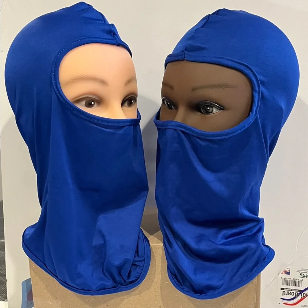 Blue (Unisex) Tactical Balaclava Windproof Hood Face Ski Mask Men & Women